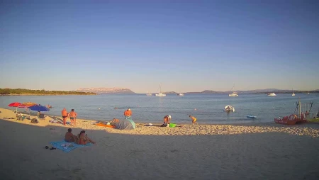 Live View of Spiaggia Bianche Beach, Sardinia